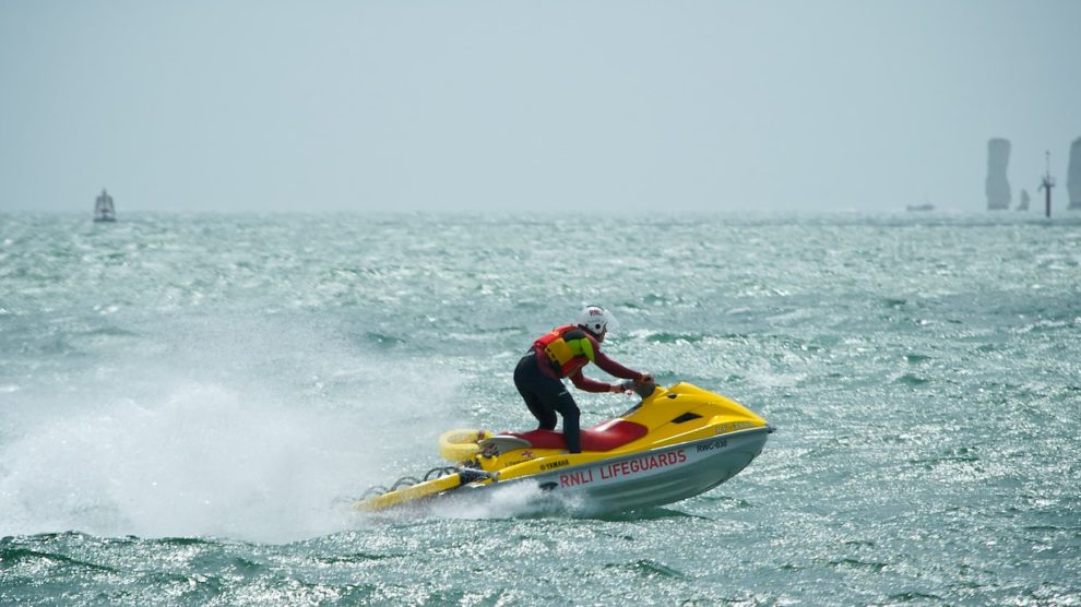 RNLI lifeguard jetski